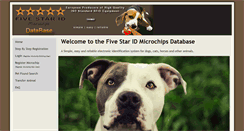 Desktop Screenshot of database.fivestarid.co.za